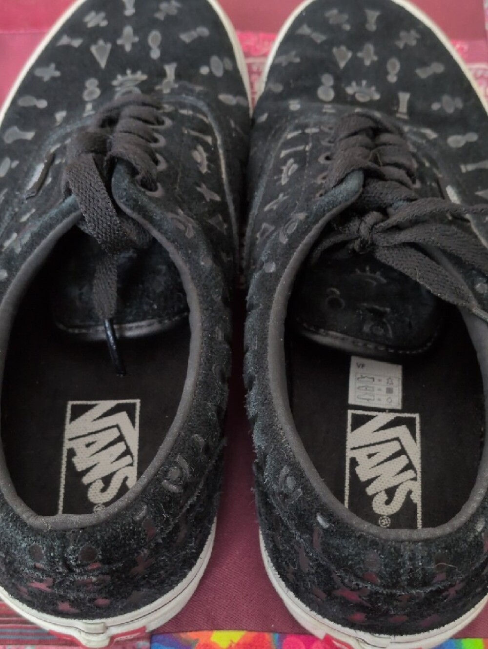 Vans Black Suede Low-Top Sneakers Area 66 Alien - Picture 7 of 8